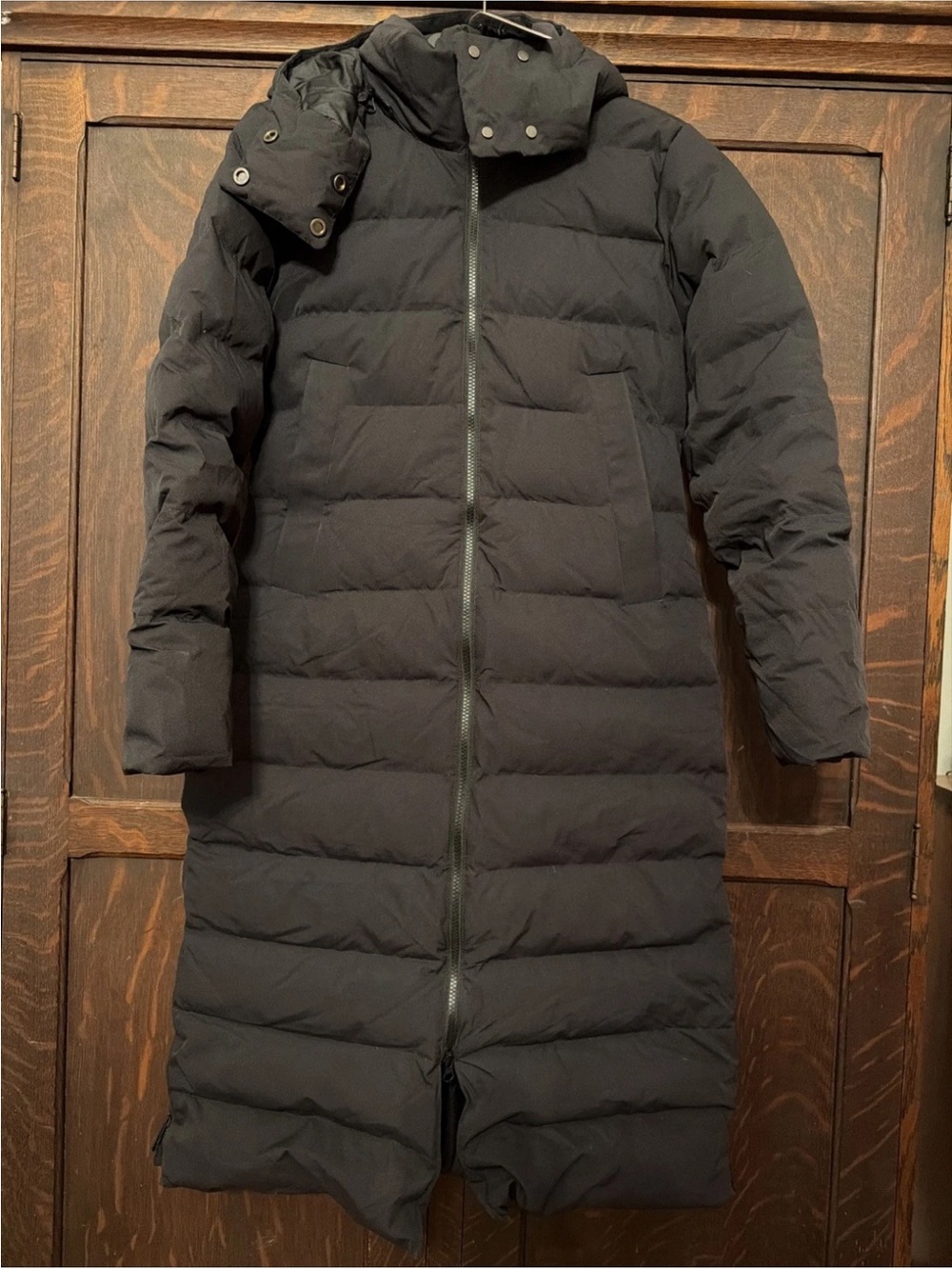 Marmot Women's Prospect Coat New Medium M Black Down $550 Long Puffer Zip